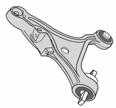 VV07.83 - Control arm with Bushing front axle Left