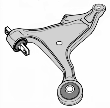 VV07.86 - Control arm with Bushing front axle Right