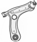 A03.88 - Control arm with Bushing front axle Right