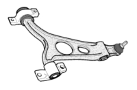 AF06.92 - Control arm with Bushing Right