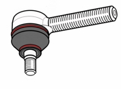 D 60.85 - Tie rod end, external thread M14x1,5 RH
