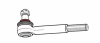 D 64.21 - Tie rod end, external thread M24x1,5 RH