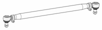 D 65.55 - Spurstange, 2x verstellbar