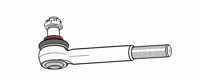 D 66.24 - Tie rod end, external thread M24x1,5 RH