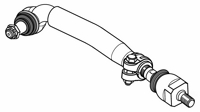 D 66.71 - Axial tie rod, 1x adjustable, Rear Axle, right