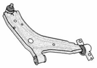 SK01.95 - Control arm with Bushing front axle Left