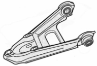 SM01.80 - Control arm with Bushing front axle Left+Right