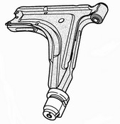 V11.96 - Control arm without Bushing front axle Left+Right