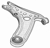 V12.90 - Control arm with Bushing front axle Left+Right