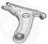 V12.91 - Control arm with Bushing front axle Left+Right