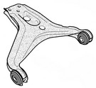 V17.95 - Control arm with Bushing Left