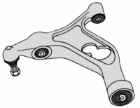 V49.81 - Control arm with Bushing front axle Left