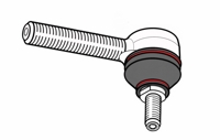 VH 70.81 - Tie rod end, external thread M10x1,0 LH