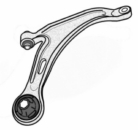 VV05.96 - Control arm with Bushing front axle Right
