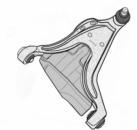 VV07.92 - Control arm with Bushing front axle Right