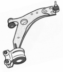 VV08.96 - Control arm with Bushing front axle Right