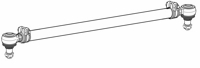 VV 51.44 - Spurstange, 2x verstellbar