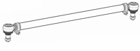 VV 53.75 - Spurstange, 2x verstellbar