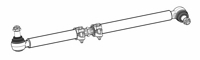 VV 58.63 - Drag link, 2x adjustable
