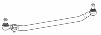VV 60.35 - Tie rod, 1x adjustable