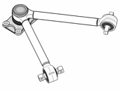 VV 91.B - Triangular torque rod, fixed