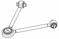 VV 92.K - Triangular torque rod, fixed