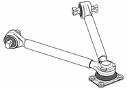 VV 92.M - Triangular torque rod, fixed